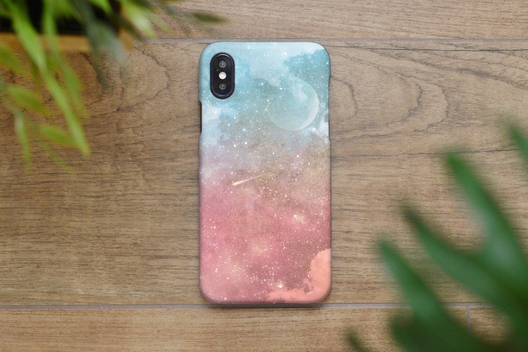 49-3 sky and stars iphone case for iphone 6,7,8, plus iphone xs, iphone xs max - 手机壳/手机套 - 塑料 多色