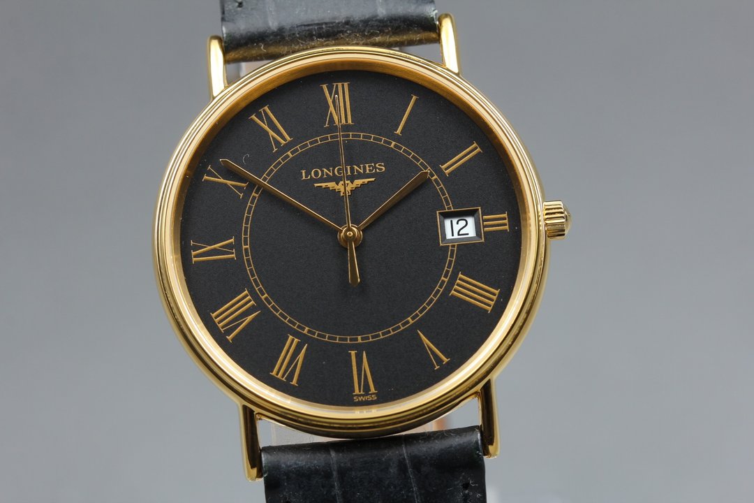 古董 浪琴 (Longines) 男士石英腕表 Longines L4.720.2 - 女表 - 不锈钢 黑色