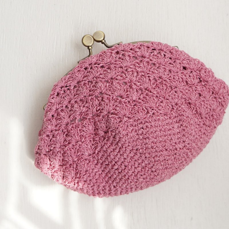 Ba-ba 手工钩针编织小包 No.C1762 - 化妆包/杂物包 - 其他材质 紫色