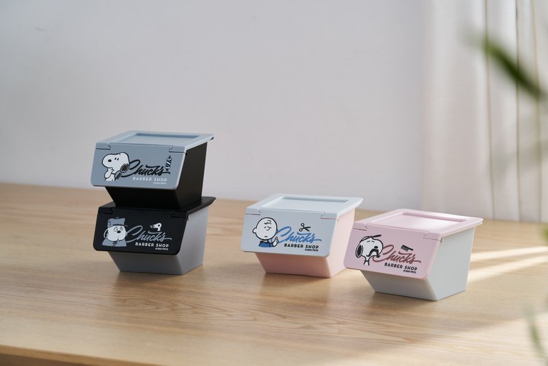 SNOOPY史努比 复古理发厅造型回纹针置物盒2入组 - 收纳用品 - 塑料 