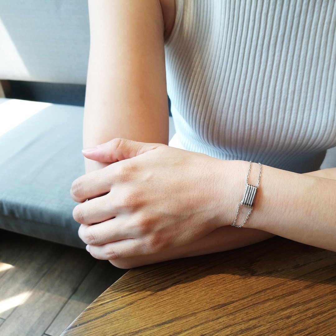 Sicily bracelet_西西里手链 | 925银 伴娘礼 谢礼 新娘饰品 六礼 - 手链/手环 - 银 银色
