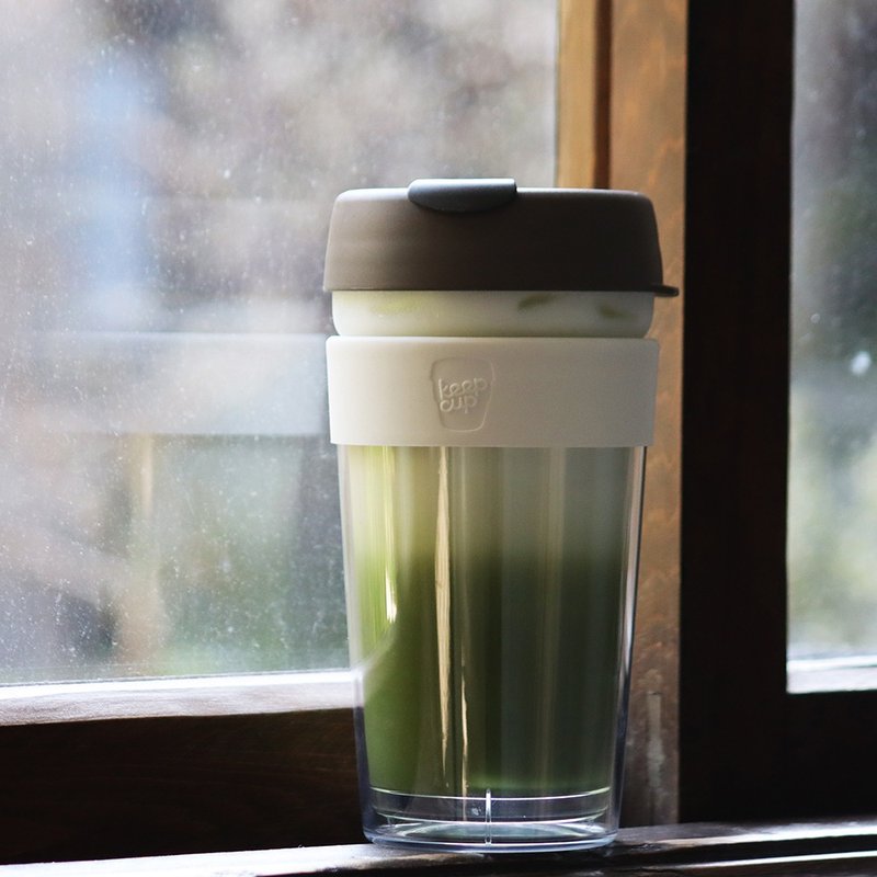 澳洲 KeepCup 双层隔热杯/咖啡杯/环保杯/手拿杯 L -奶油丝绒 - 咖啡杯/马克杯 - 玻璃 灰色