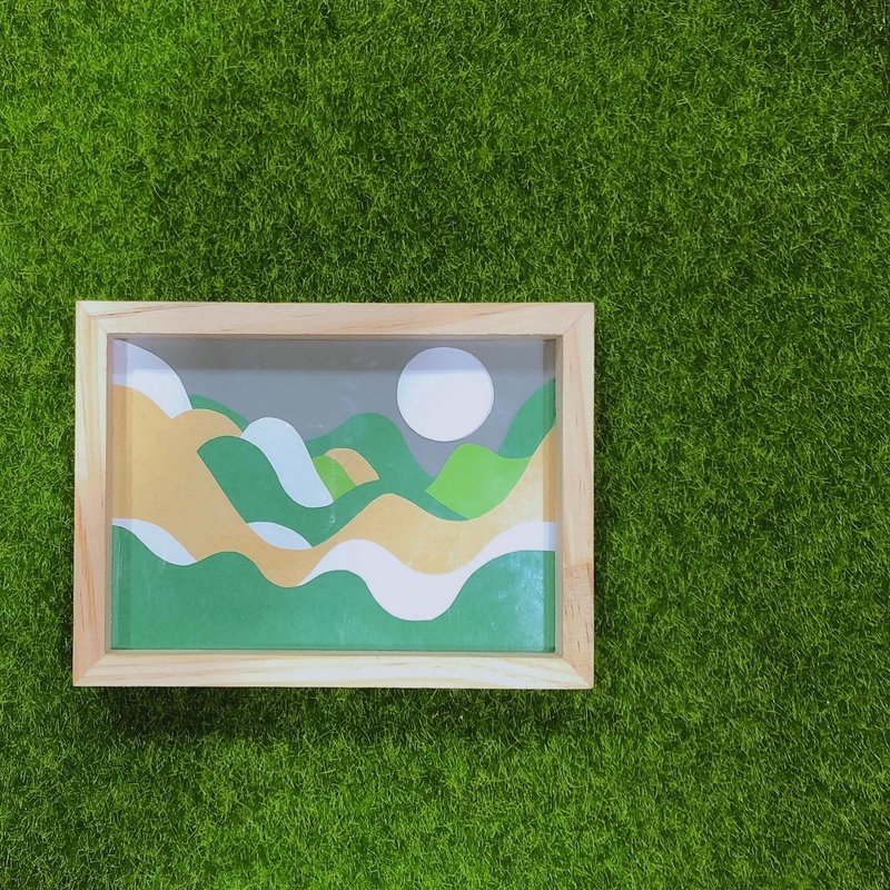 山 Mountain 编号M003 - 剪影男纸系列 纸张创作艺术摆设 - 摆饰 - 纸 