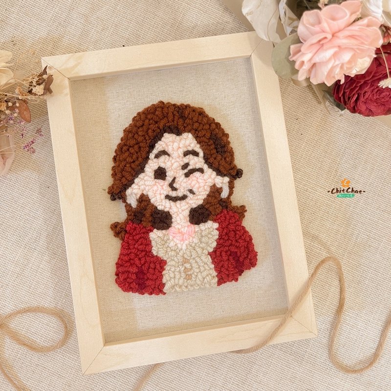 定制化商品戳针似颜绘 - 订制画像 - 棉．麻 多色