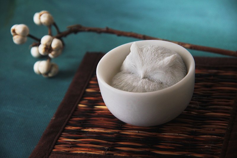 茶鹰 (白模件)(需自行上色) - 摆饰 - 其他材质 白色