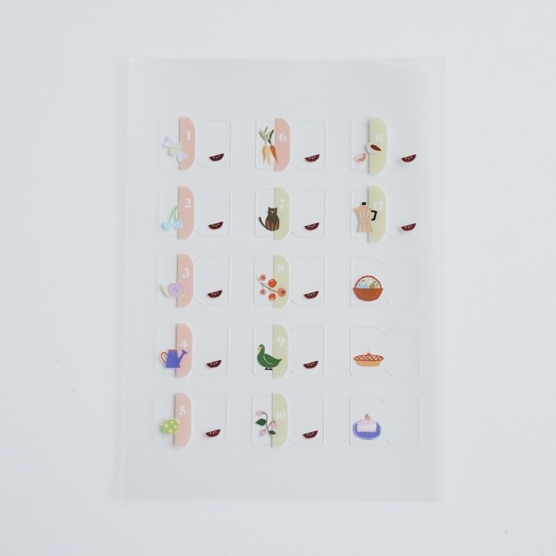 索引雾面月份索引贴纸 : 庄园故事 - 贴纸 - 纸 