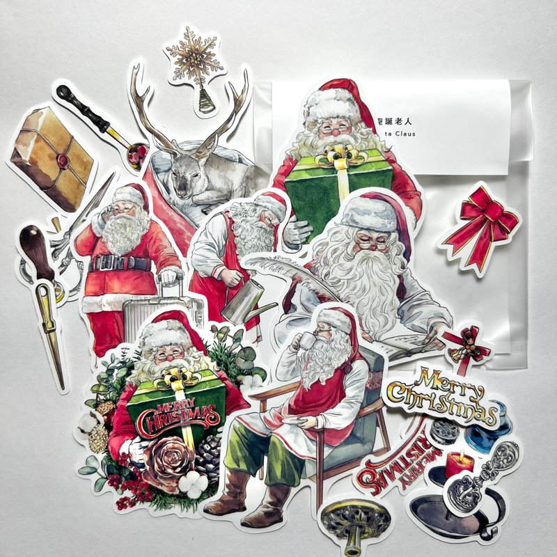 圣诞老人 圣诞素材 贴纸包 - 贴纸 - 塑料 