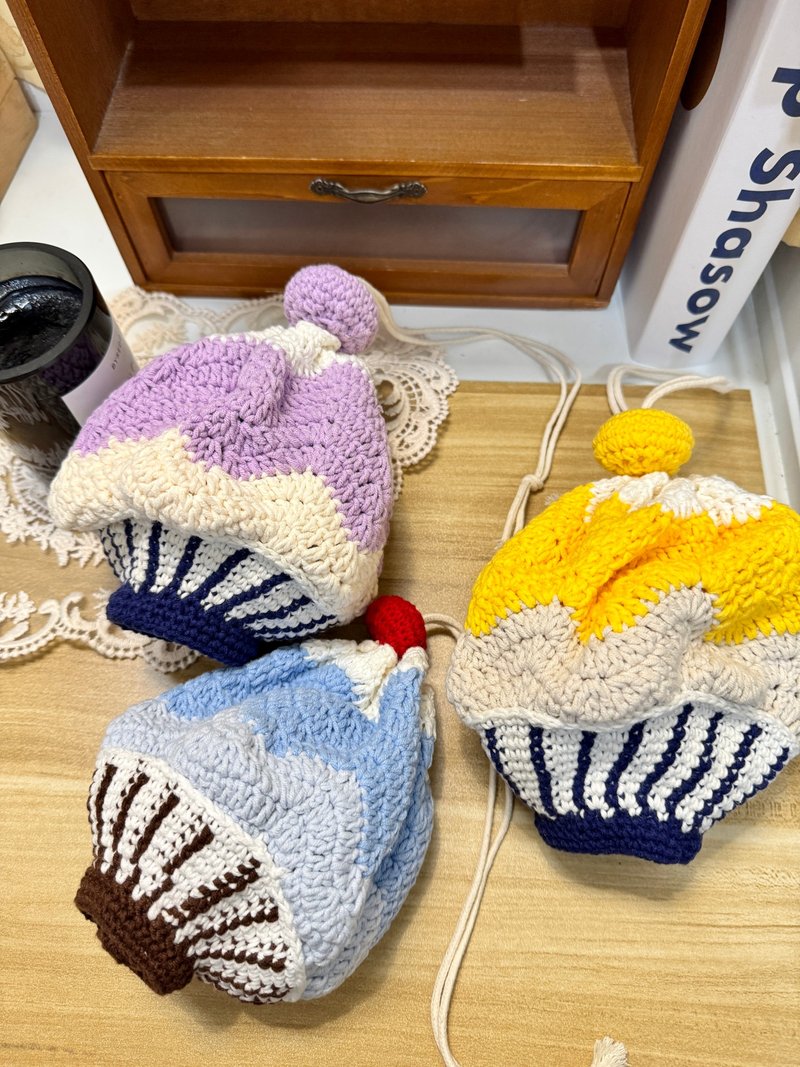 MUMU 夏日清凉锉冰造型束口袋购物袋 两用 HAND MADE - 束口袋双肩包 - 棉．麻 多色