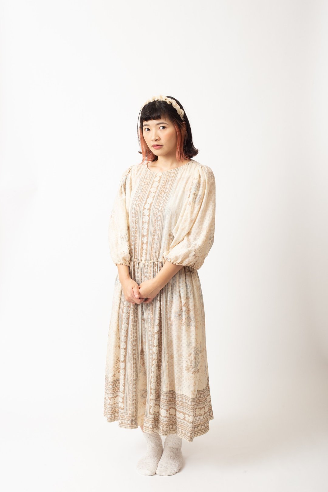 Vintage American dress 古着美式洋装【初恋贩卖所】B580 - 洋装/连衣裙 - 棉．麻 
