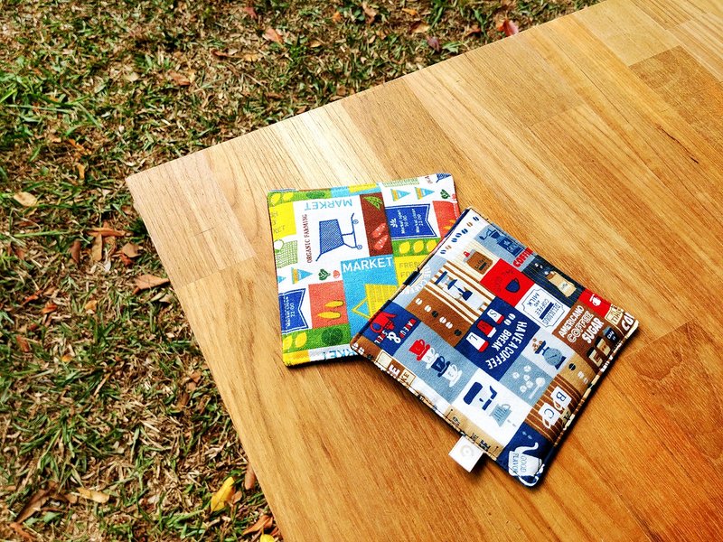 咖啡好时光 杯垫两入组 - 杯垫 - 棉．麻 多色