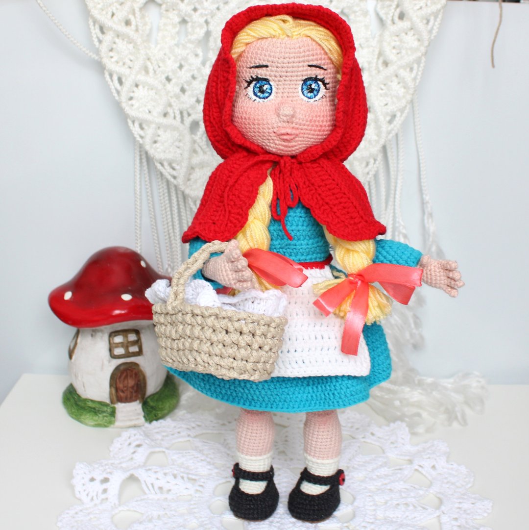 小红帽娃娃钩针图案 PDF 英文 Amigurumi 娃娃 - 手工艺教程/工具书 - 其他材质 