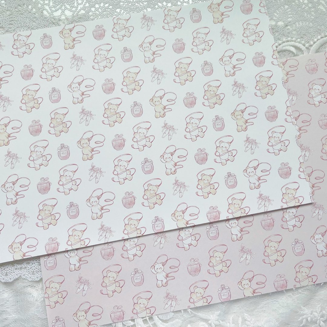 bear ballet collection design paper - 纸盒/包装盒 - 纸 多色