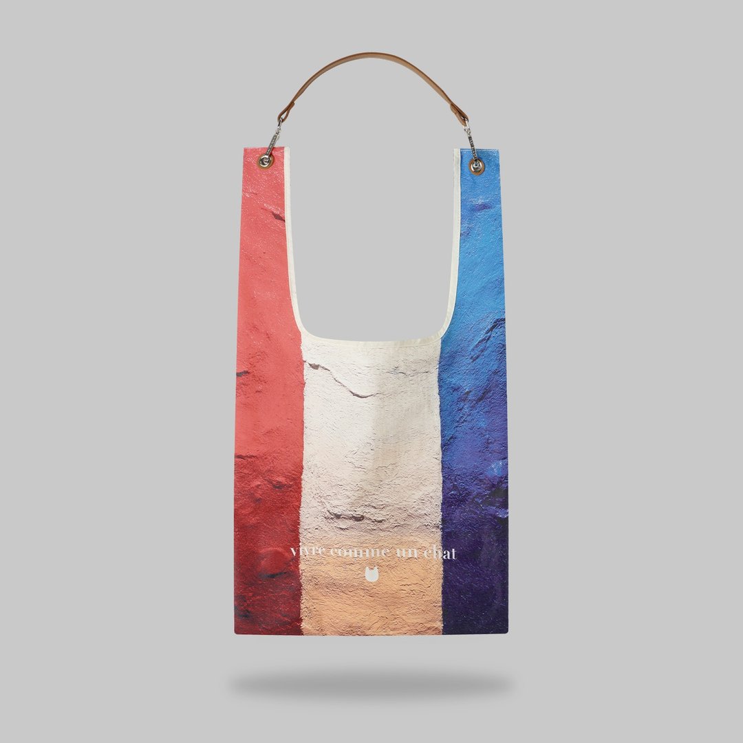Red White Blue Toby Bag | 配可拆卸真皮肩带 - 侧背包/斜挎包 - 其他材质 
