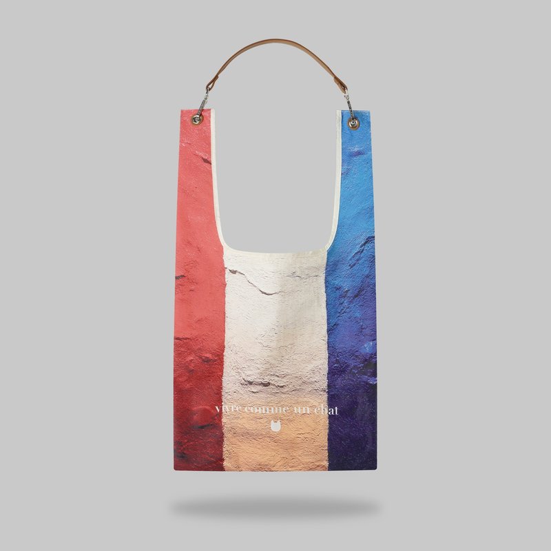 Red White Blue Toby Bag | 配可拆卸真皮肩带 - 侧背包/斜挎包 - 其他材质 