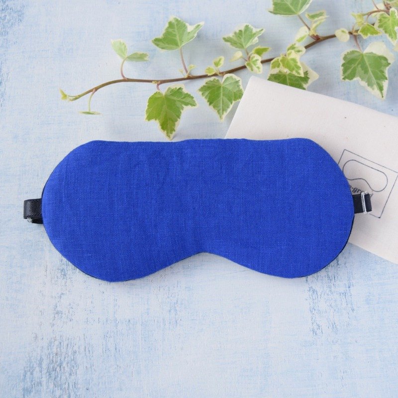 亚痳布 Blue/眼罩/旅游/睡眠/ - 眼罩 - 棉．麻 蓝色