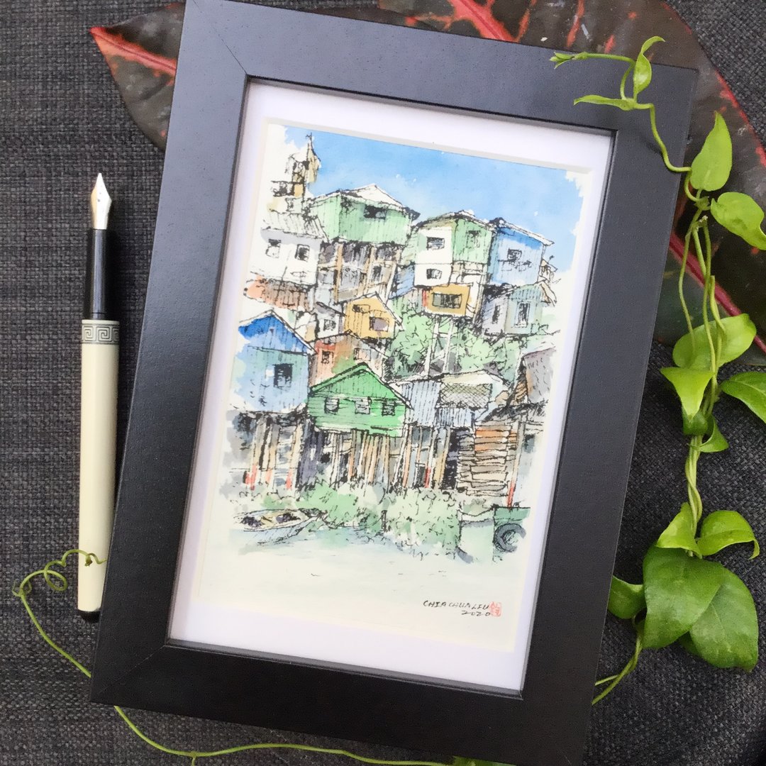 高脚屋/手绘淡彩画 - 海报/装饰画/版画 - 纸 咖啡色
