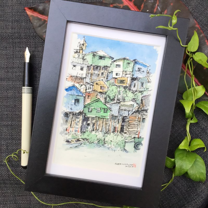 高脚屋/手绘淡彩画 - 海报/装饰画/版画 - 纸 咖啡色