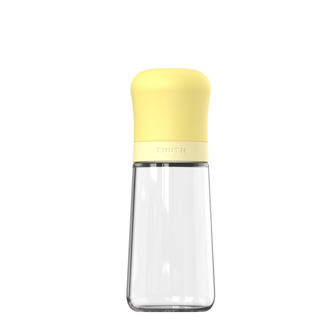 Zuutii  多功能调味瓶 - 淡黄色 (300ml) - 调味罐/酱料瓶 - 玻璃 黄色