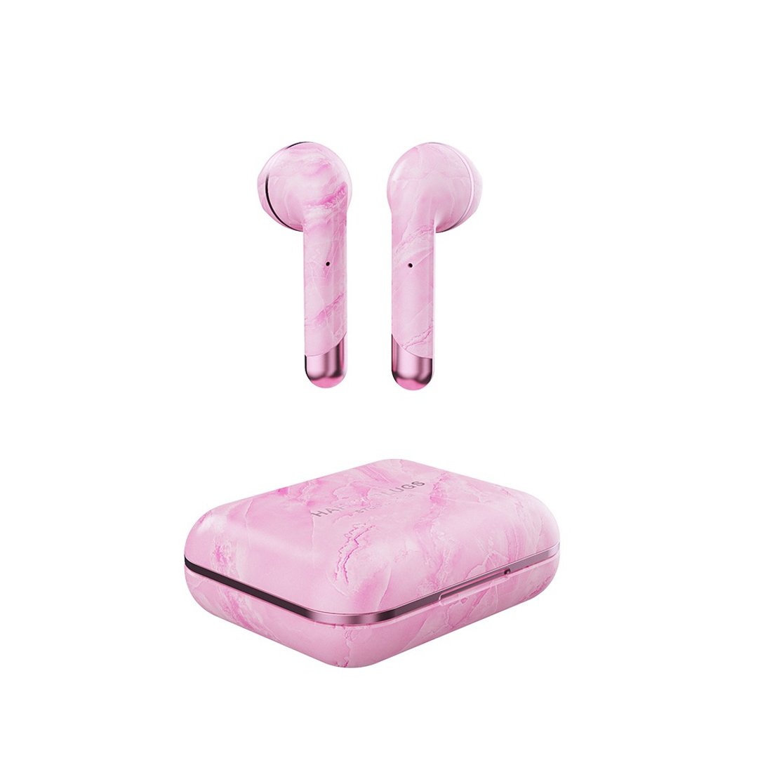 Happy Plugs Air 1真无线蓝牙耳机 粉大理石 - 耳机 - 塑料 粉红色