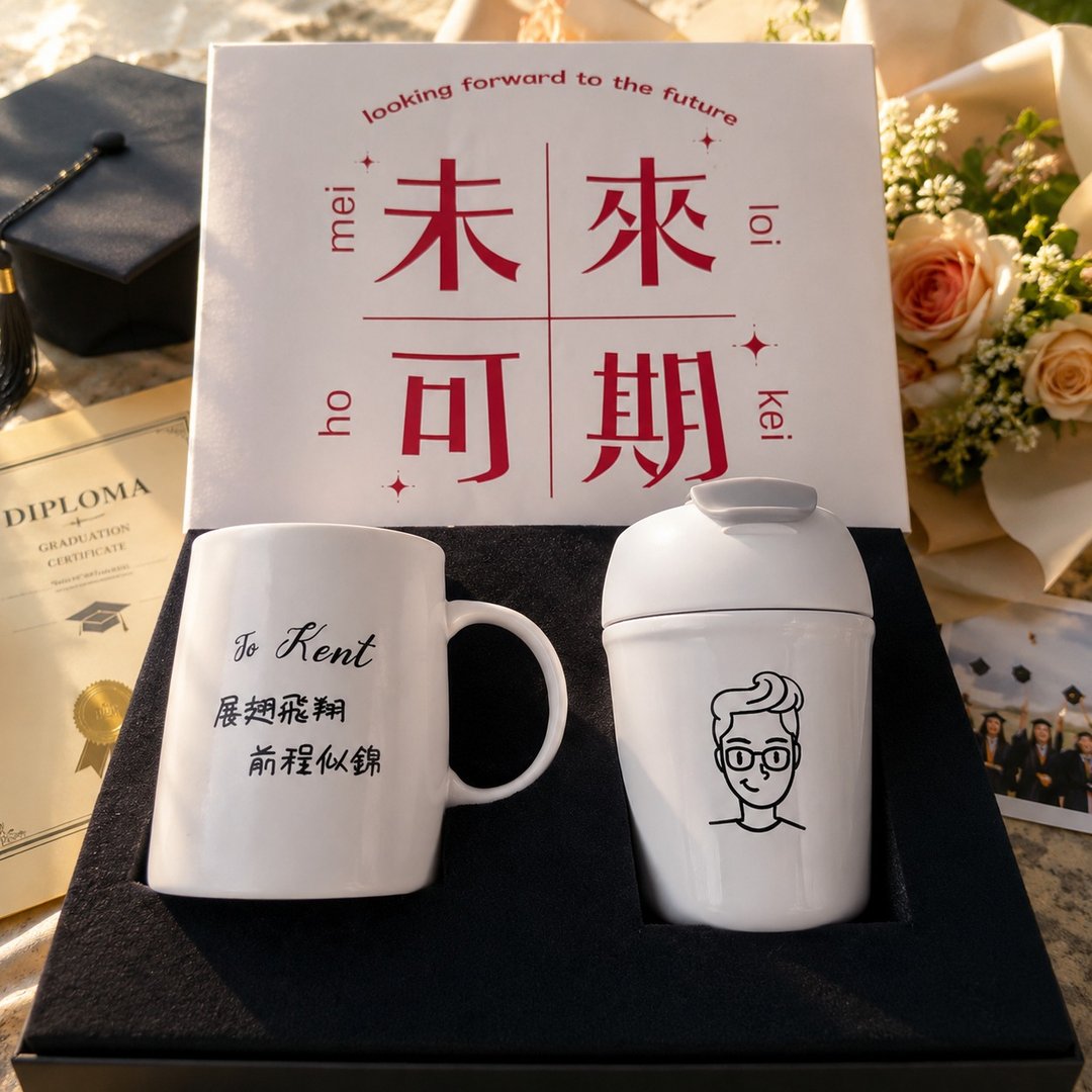 毕业礼物丨咖啡随行保温杯 马克杯套装礼盒 生日创意礼物  定制化 - 保温瓶/保温杯 - 不锈钢 