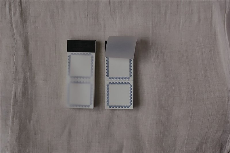 仓敷意匠 凸版印刷 边框标签便条本 / 38mm (20319-02) - 便条纸/标签贴 - 纸 咖啡色