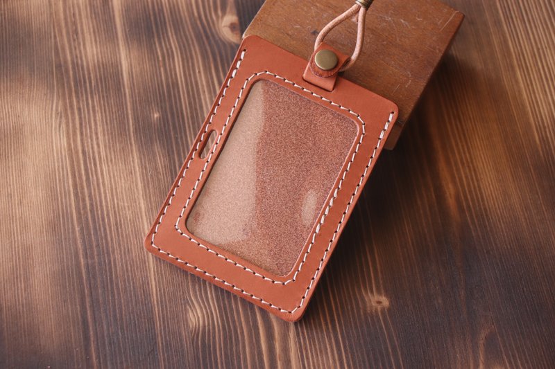 【已整合至新商品页】牛奶糖棕|植鞣革直、横两用识别证套|GOGORO - 证件套/卡套 - 真皮 咖啡色