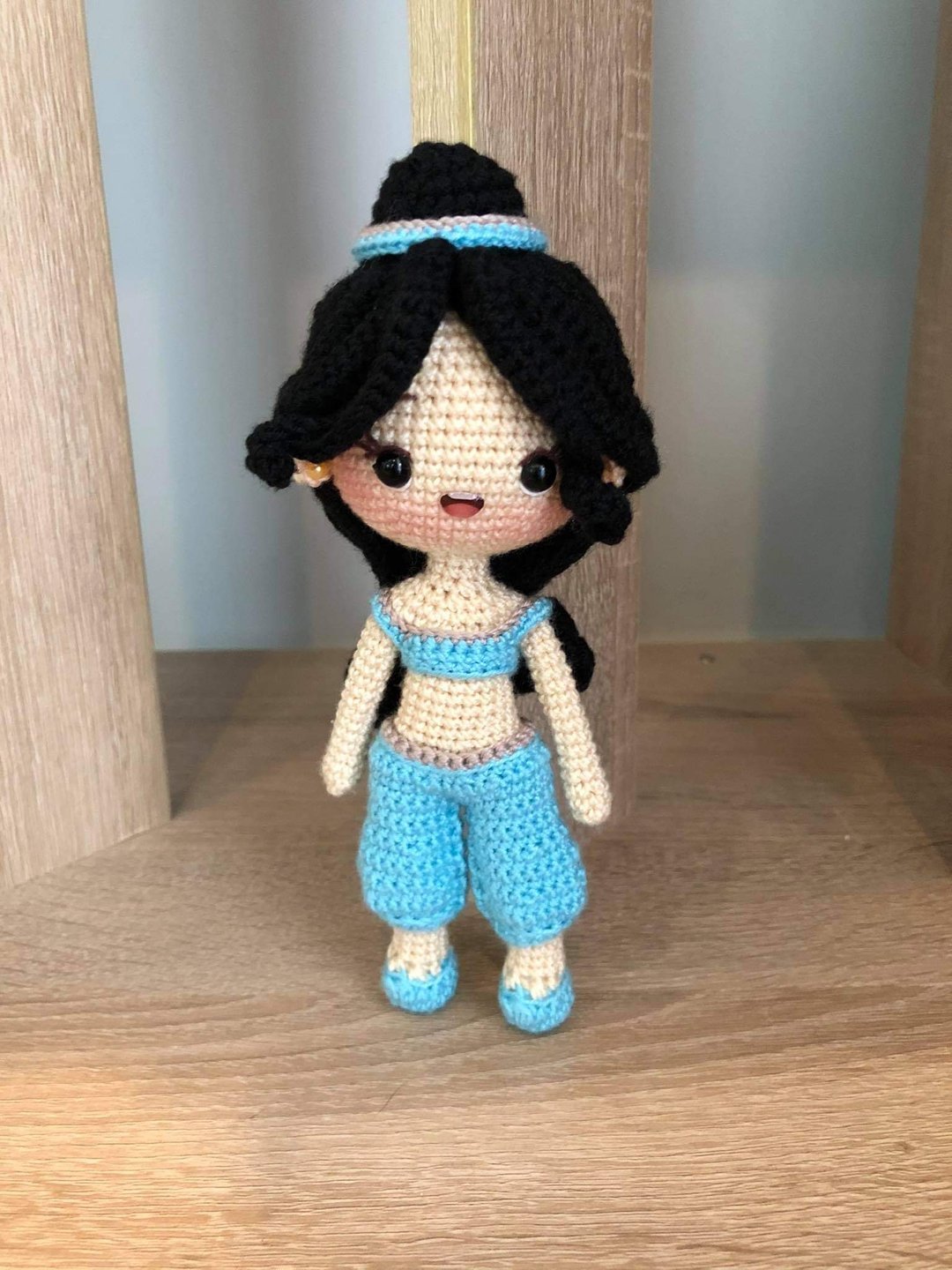crochet doll , jasmine , princess doll , aladin , amigurumi , toy - 玩偶/公仔 - 其他材质 多色