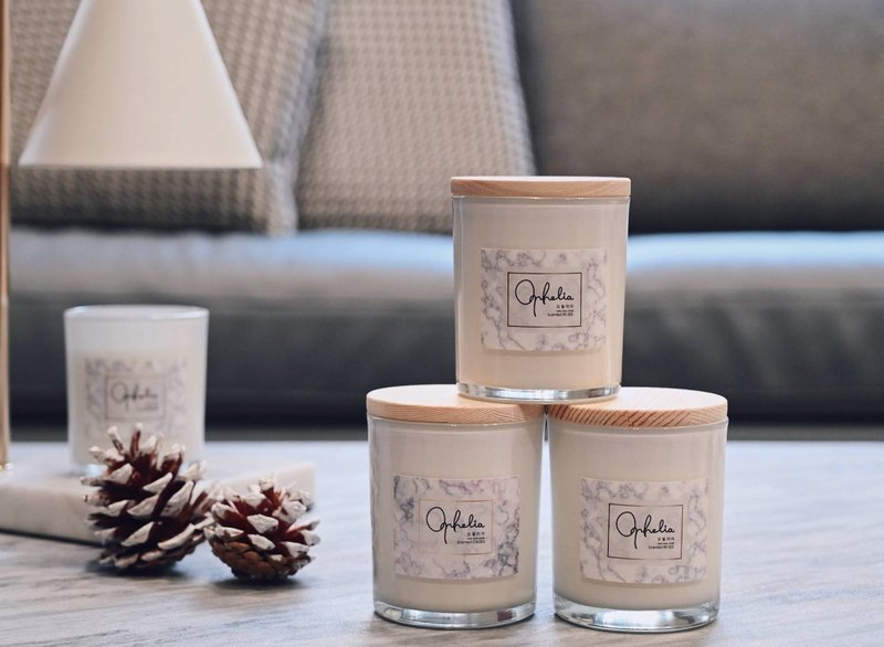 经典款香氛护肤蜡烛-140G(赠INS火柴棒1罐) - 香薰/精油/线香 - 蜡 白色