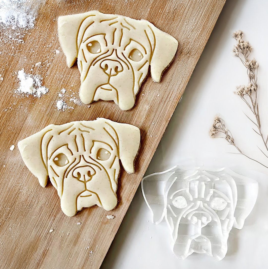 斗牛犬饼干压模，狗狗肖像压模 - 其他 - 塑料 