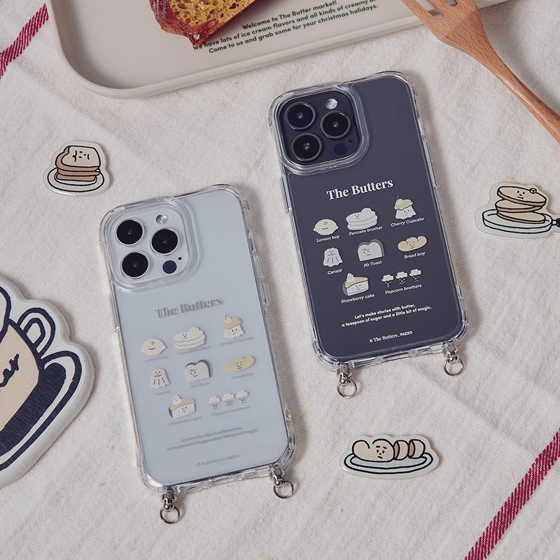 The Butters奶油角色抗黄防摔MagSafe iPhone绳挂手机壳 - 手机壳/手机套 - 塑料 透明