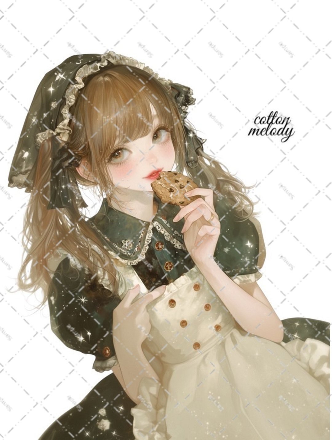 [限定] 原创贴图编号SB22 // 与 nene Patisserie Melody 角色贴图 cottonmelody 合作 - 贴纸 - 纸 