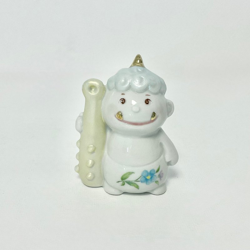 蓝发妖精雕像 - 玩偶/公仔 - 瓷 白色