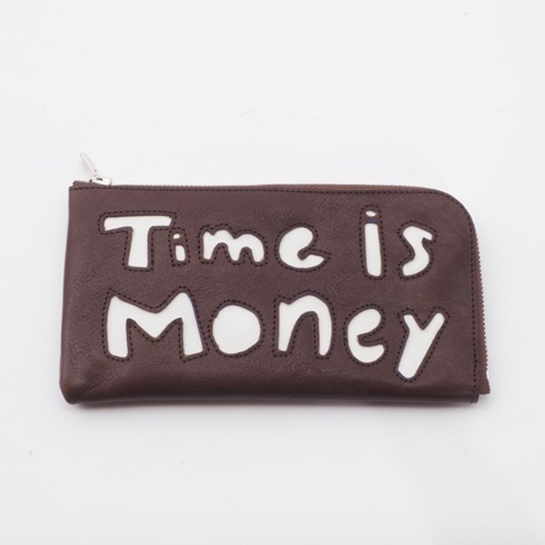 CowLeather LongWallet [time is money] (dark brown) 18×9/wallet/wl001time - 皮夹/钱包 - 真皮 