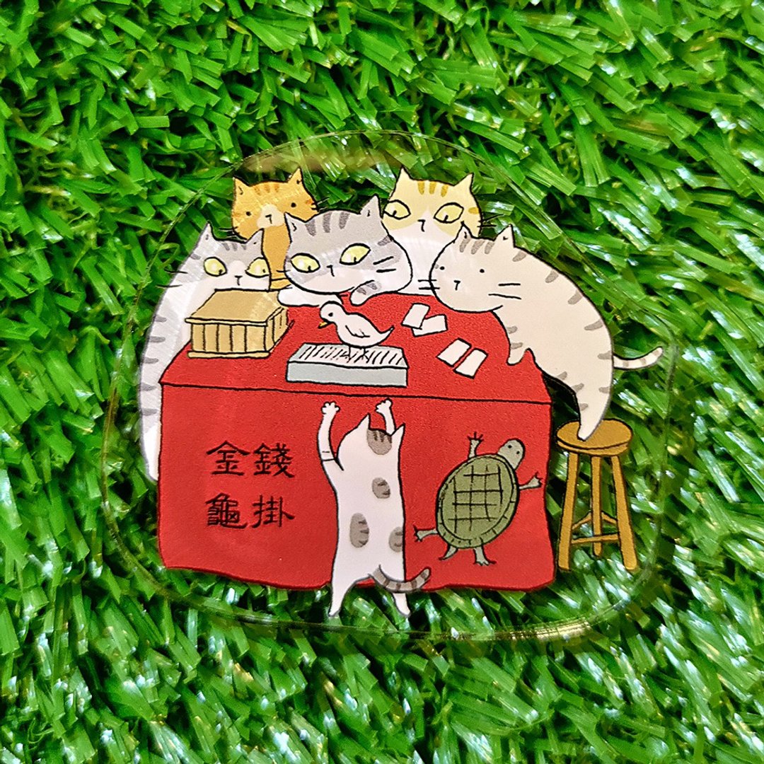 压克力磁铁-算卦摊(插画家:猫小姐)(最长边6cm) - 冰箱贴/磁贴 - 压克力 