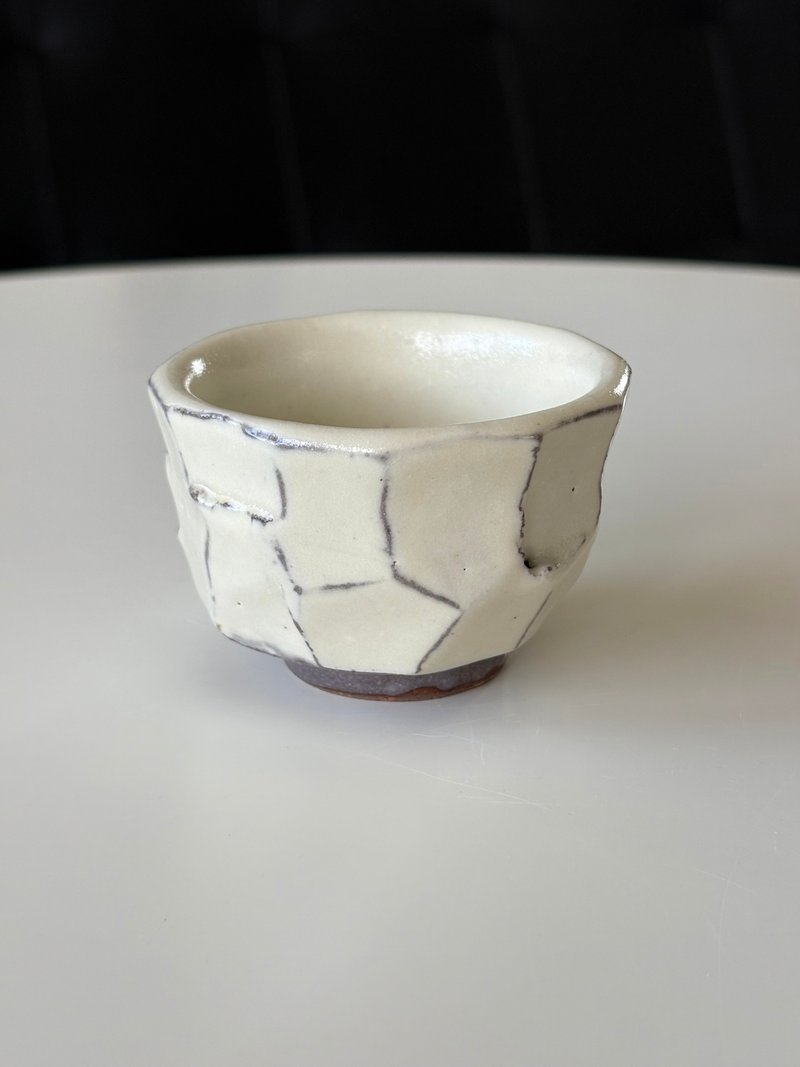 纯粹制陶 - 奶盖粉引切削杯 - 茶具/茶杯 - 陶 