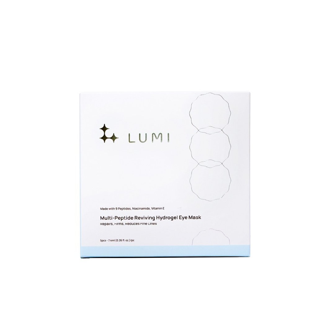 【热销推荐】LUMI 多胜肽焕活水凝眼膜 (5 片/盒) - 面膜/冻膜 - 浓缩/萃取物 白色