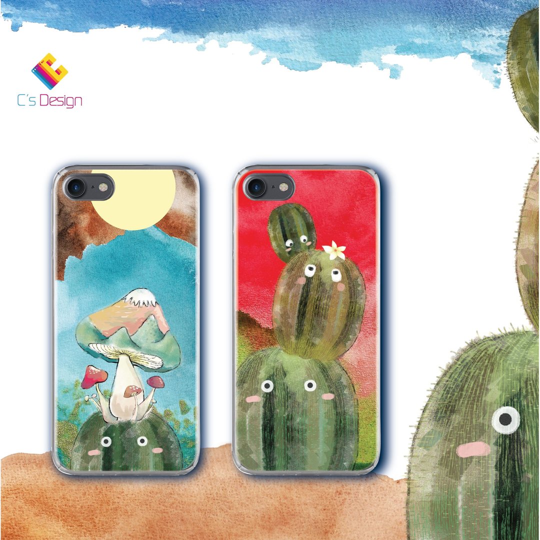 眼碌碌仙人掌 特别版 -iPhone X 8 7 6s Plus 5s Samsung note S7 S8 S9 plus HTC LG Sony 手机壳 - 手机壳/手机套 - 塑料 