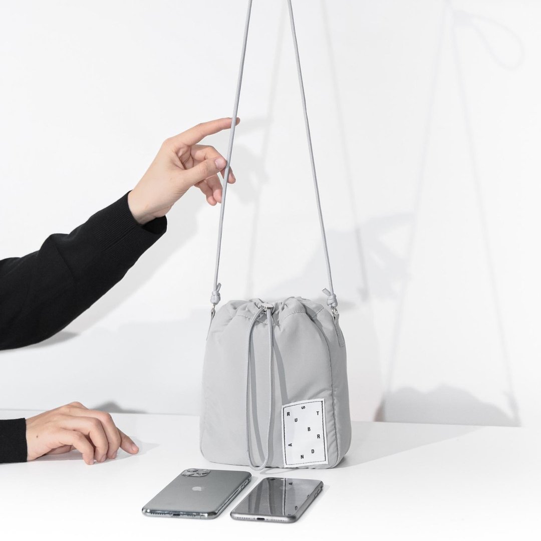RUST BRAND / MINI FABRIC BUCKET BAG - GREY - 其他 - 其他材质 