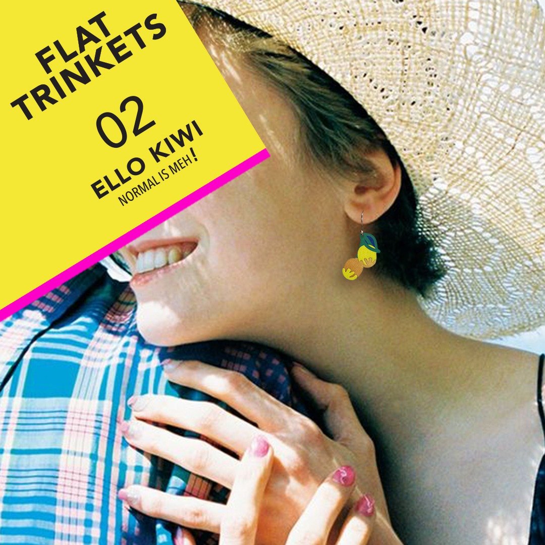 FLAT TRINKETS CARD - 02 - 耳环/耳夹 - 纸 多色