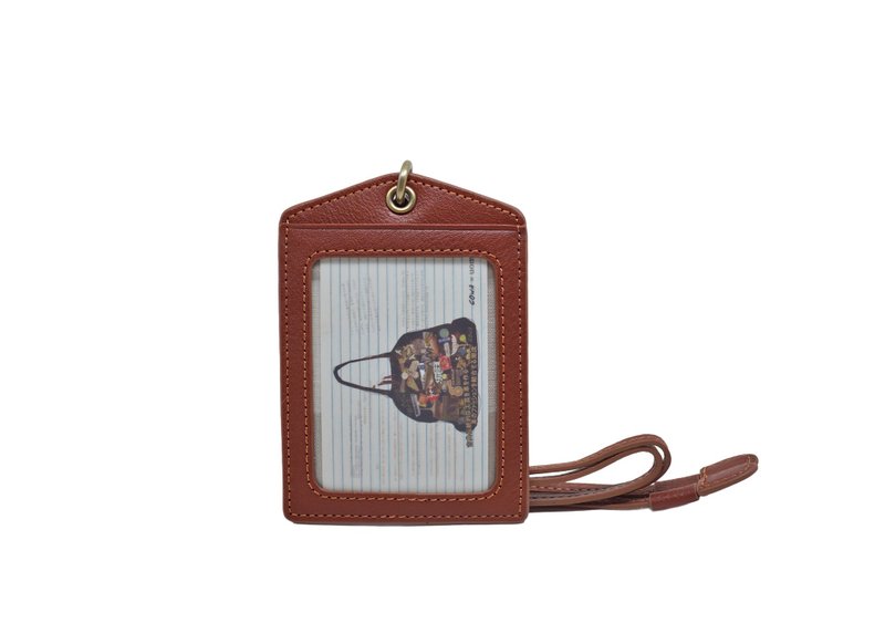 直式证件夹 - 证件套/卡套 - 真皮 咖啡色