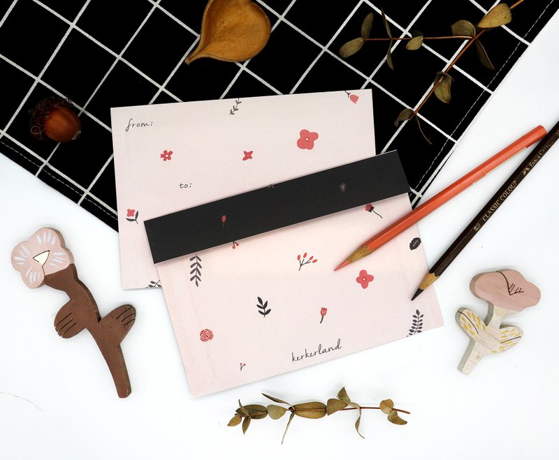 橘红花园-信封6入 - 信封/信纸 - 纸 多色