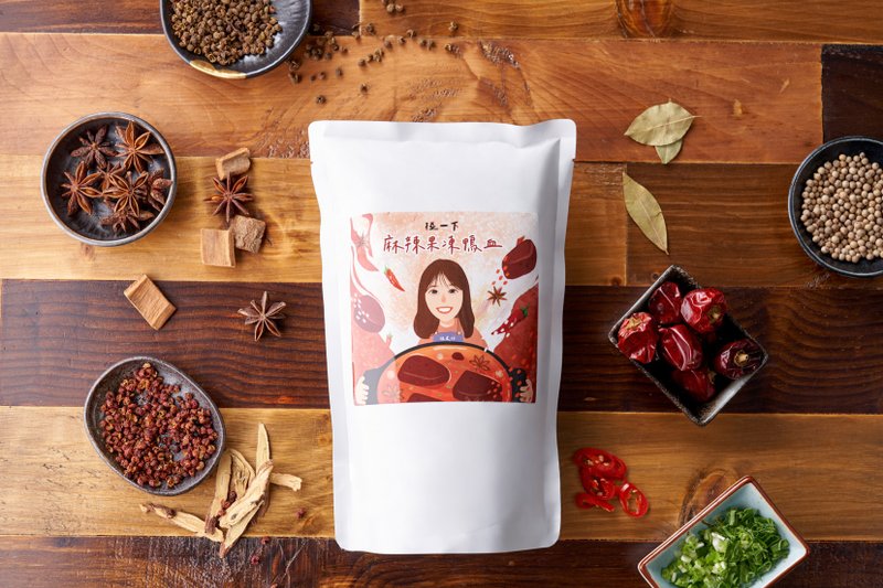 麻辣果冻鸭血(3-4人份,1000g,9大块鸭血) - 其他 - 其他材质 橘色