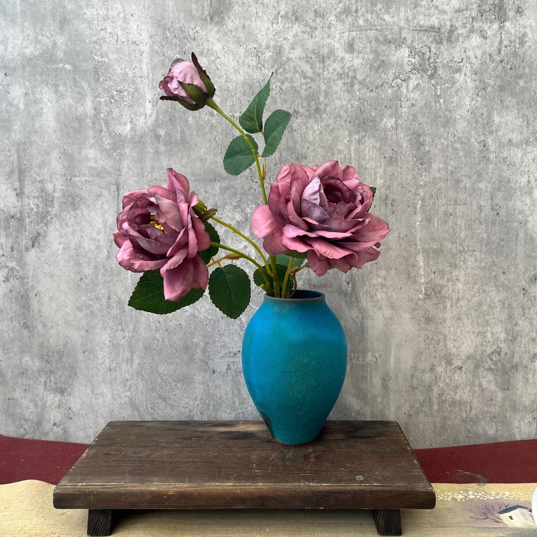 孔雀蓝 花器 - 花瓶/陶器 - 陶 绿色