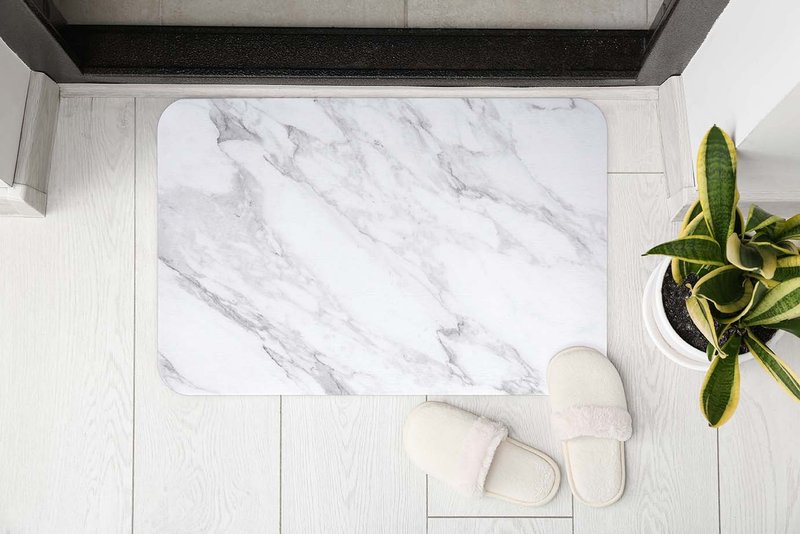 灰灰白白大理石  - 硅藻土地垫(硬式) - 地垫/地毯 - 其他材质 