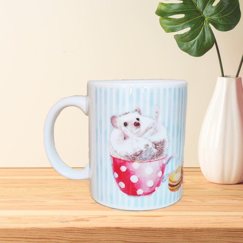 刺猬马克杯/咖啡杯 情人礼物 可定制 | 宠物 纪念 - 咖啡杯/马克杯 - 其他材质 