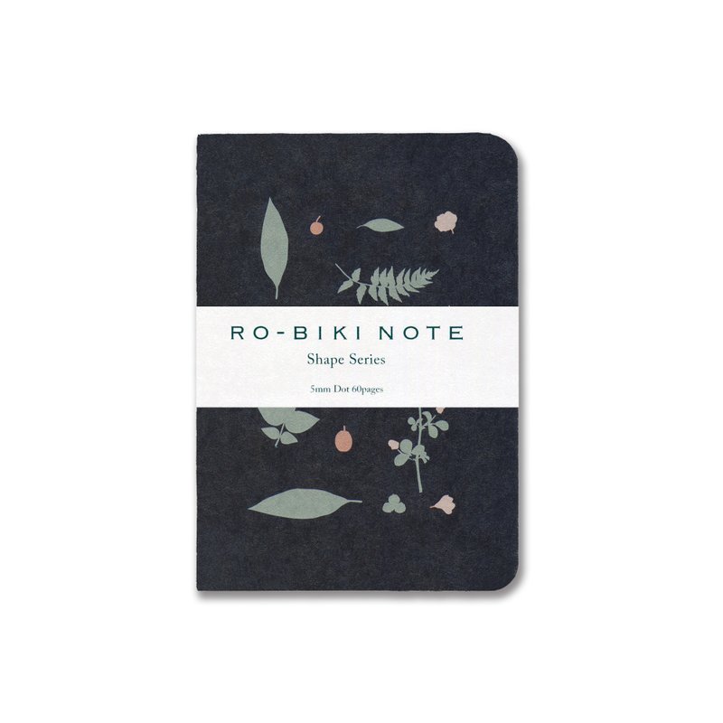 RO-BIKI NOTE SHAPE SERIES Wild Plants - 笔记本/手帐 - 纸 蓝色