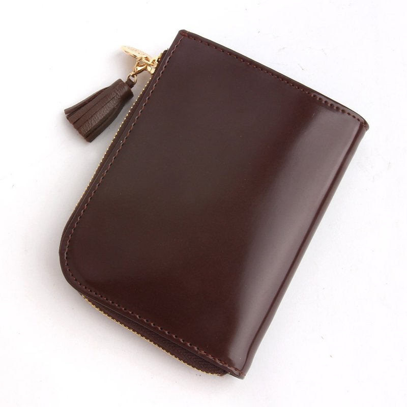 韩国Socharming-流苏风琴零钱包 Tidy Tassle Wallet-Brown - 零钱包 - 其他材质 