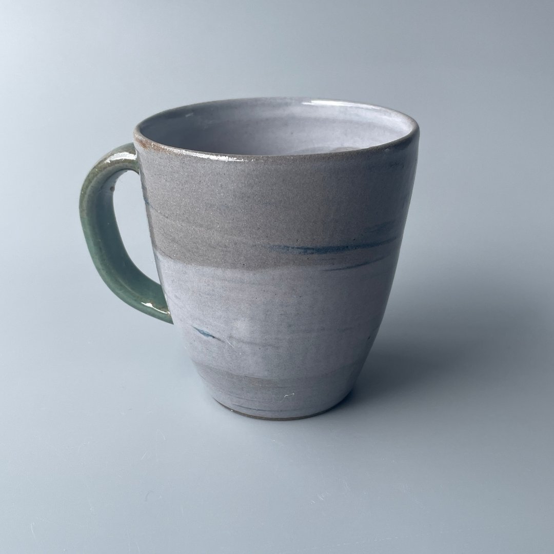 @studio_florero 绞胎马克杯 练り上げ - 其他杯子 - 陶 灰色