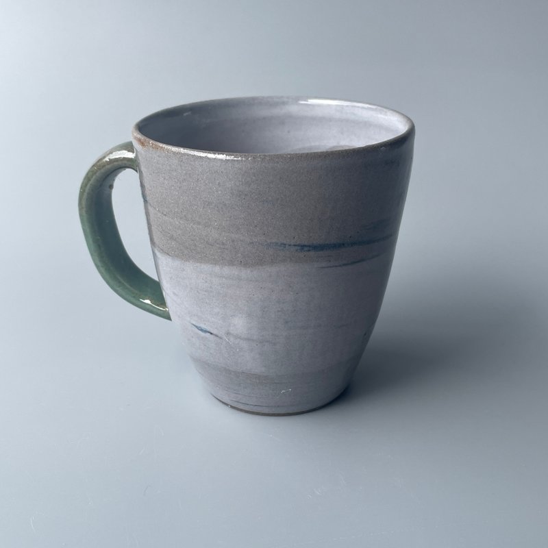 @studio_florero 绞胎马克杯 练り上げ - 其他杯子 - 陶 灰色
