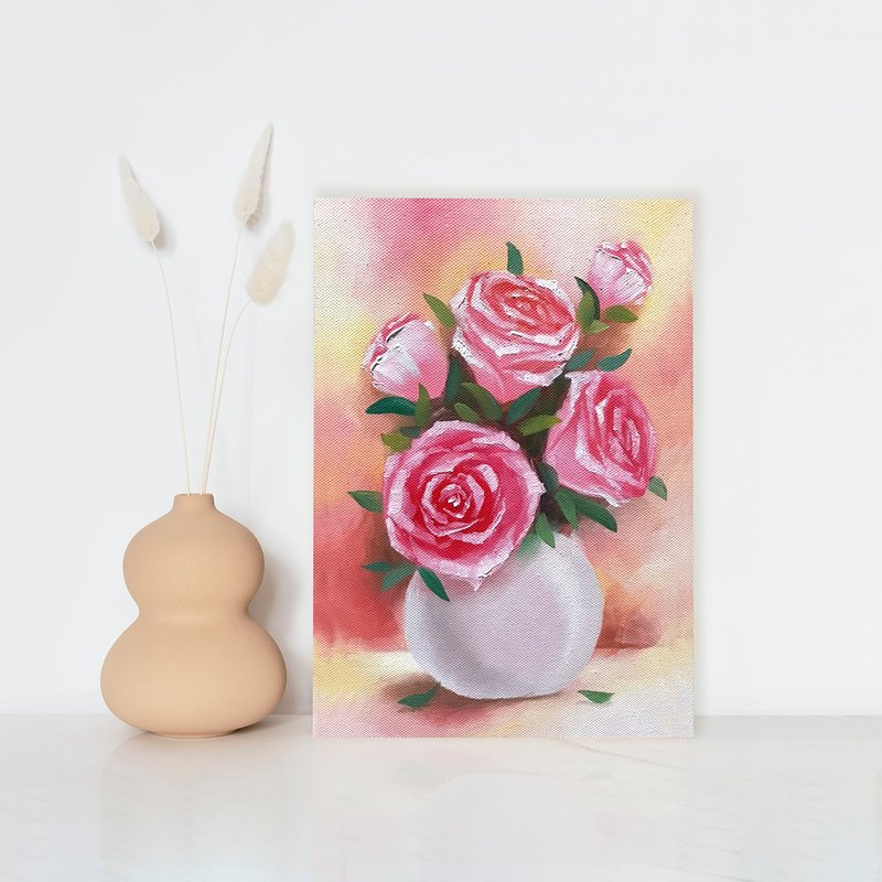 【体验】台中油画体验课程/午后花香/台中画室 - 插画/绘画/写字 - 棉．麻 